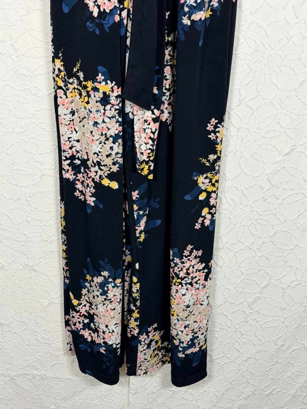 Maurice’s Black Floral Sweetheart Tank Jumpsuit Sz S - Picture 6 of 14
